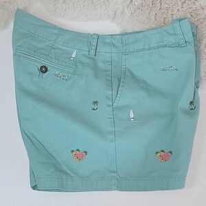 Polo Ralph Lauren sz12 Tiki Green Aloha Embroidered Shorts  BinU